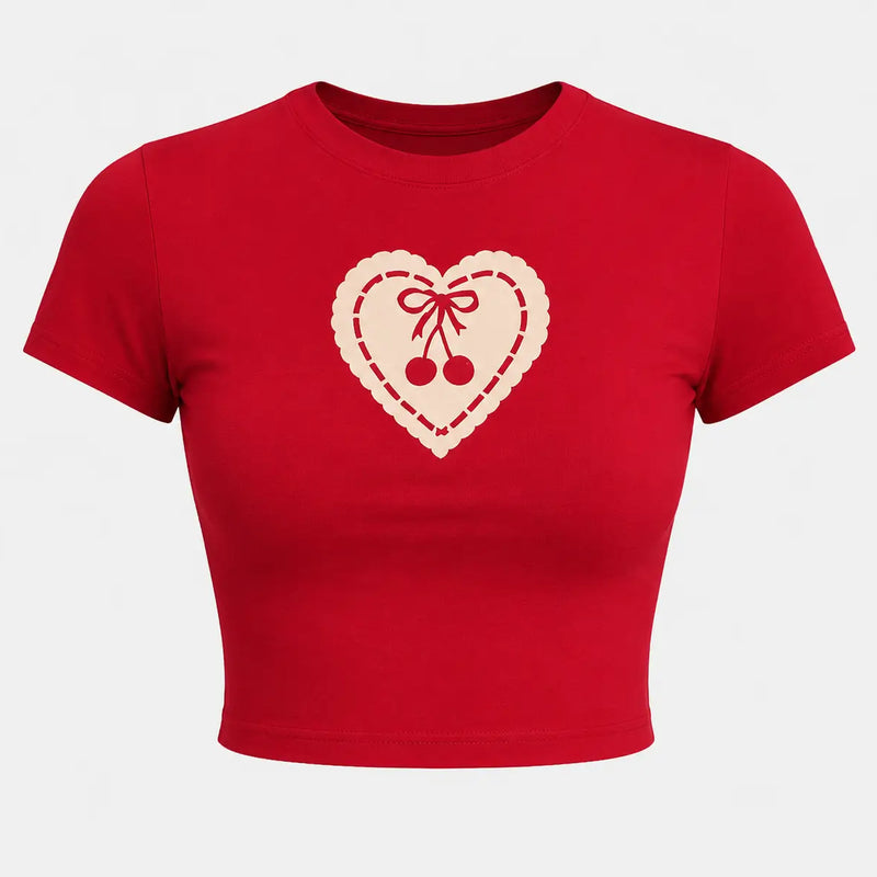 Belta Red Baby Tee – Where Streetwear Meets Bold Girl Energy