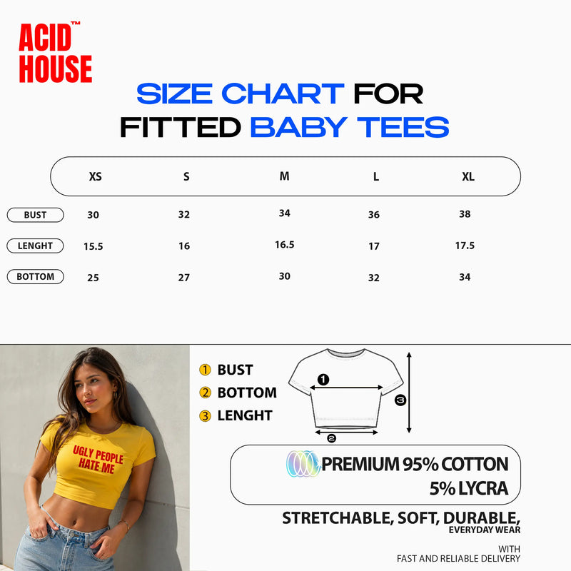 I'M LITERALLY JUST A GIRL Baby Tee | Golden Yellow Crop Top
