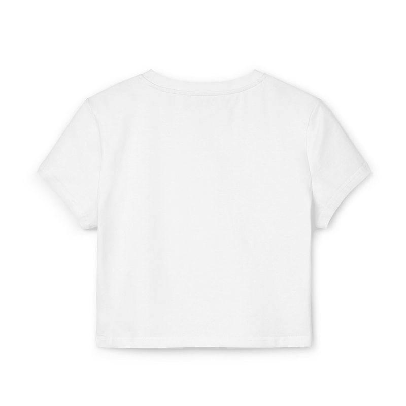 Brat White Baby Tee for Women - Aesthetic Cropped Y2K Graphic T-Shirt | physical by Acid House™ (formerly Zyra Drip)