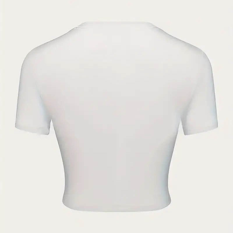 Cherry Graphic Baby Tee – White Crop Top | physical by Acid House™ (formerly Zyra Drip)