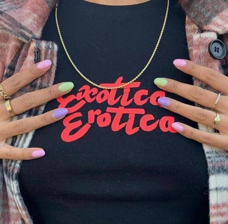Exotica Erotica Baby Tee – Bold, Sultry, and Totally On - Trend | physical by Acid House™ (formerly Zyra Drip)
