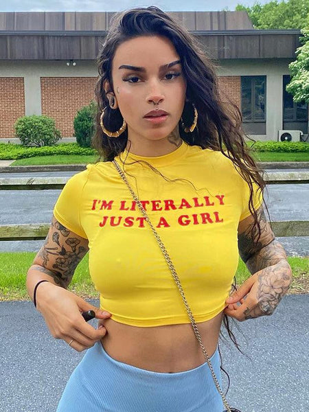 I'M LITERALLY JUST A GIRL Baby Tee