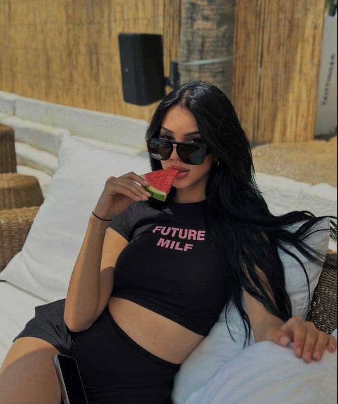 Future MILF Baby Tee | Crop Top | physical by Acid House™ (formerly Zyra Drip)