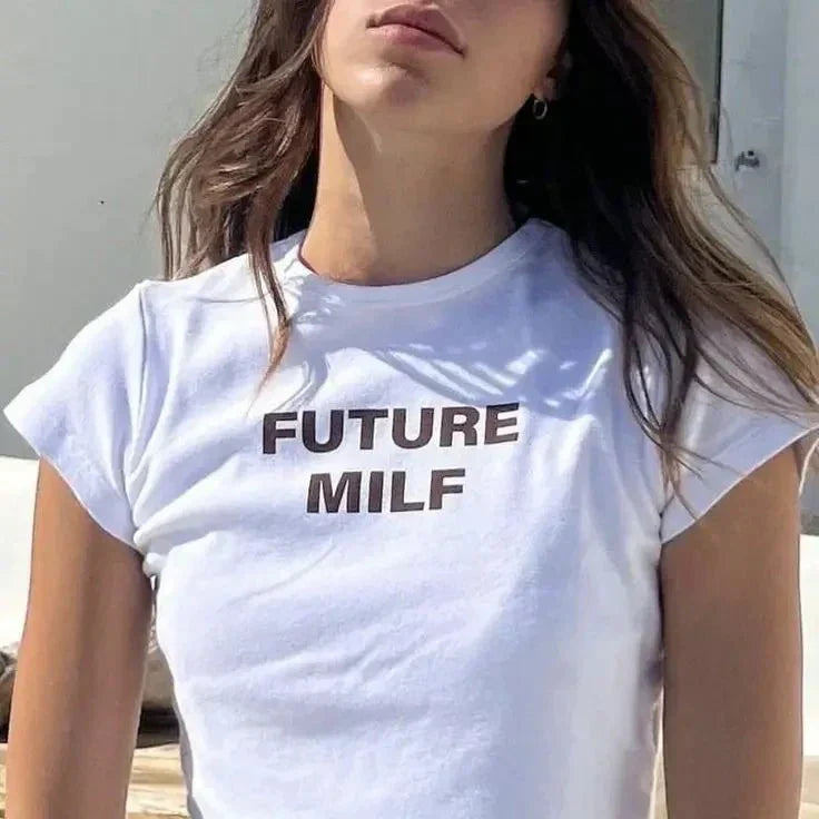 Future MILF Baby Tee | Crop Top | physical by Acid House™ (formerly Zyra Drip)