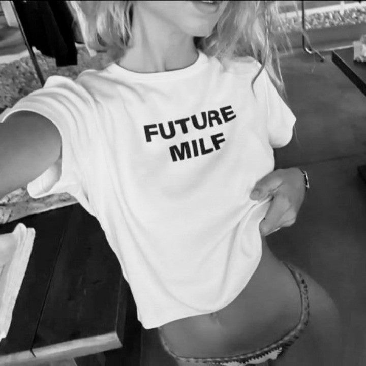 Future MILF Baby Tee | Crop Top | physical by Acid House™ (formerly Zyra Drip)