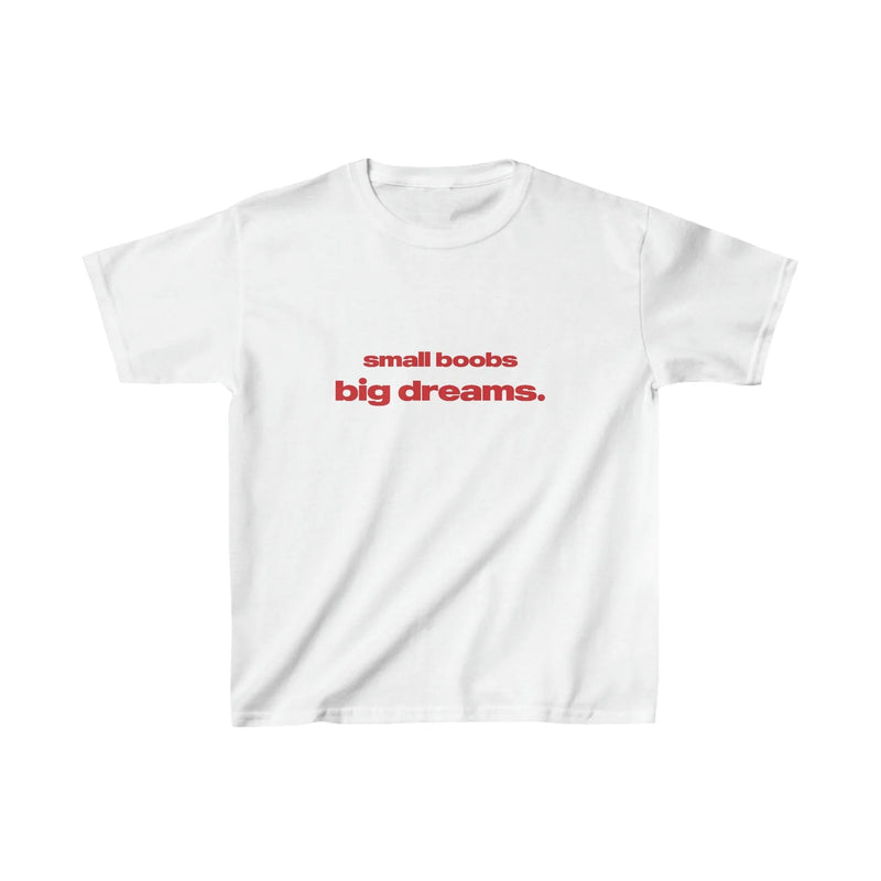Graphic Tee for Women - Dreams T-Shirt | White & Red Sassy Crop T-Shirt | physical by Acid House™ (formerly Zyra Drip)