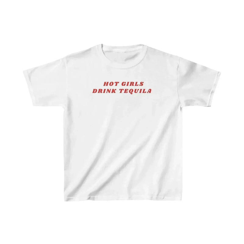 Hot Girls Drink Tequila Baby Tee – Women’s Crop Top | physical by Acid House™ (formerly Zyra Drip)