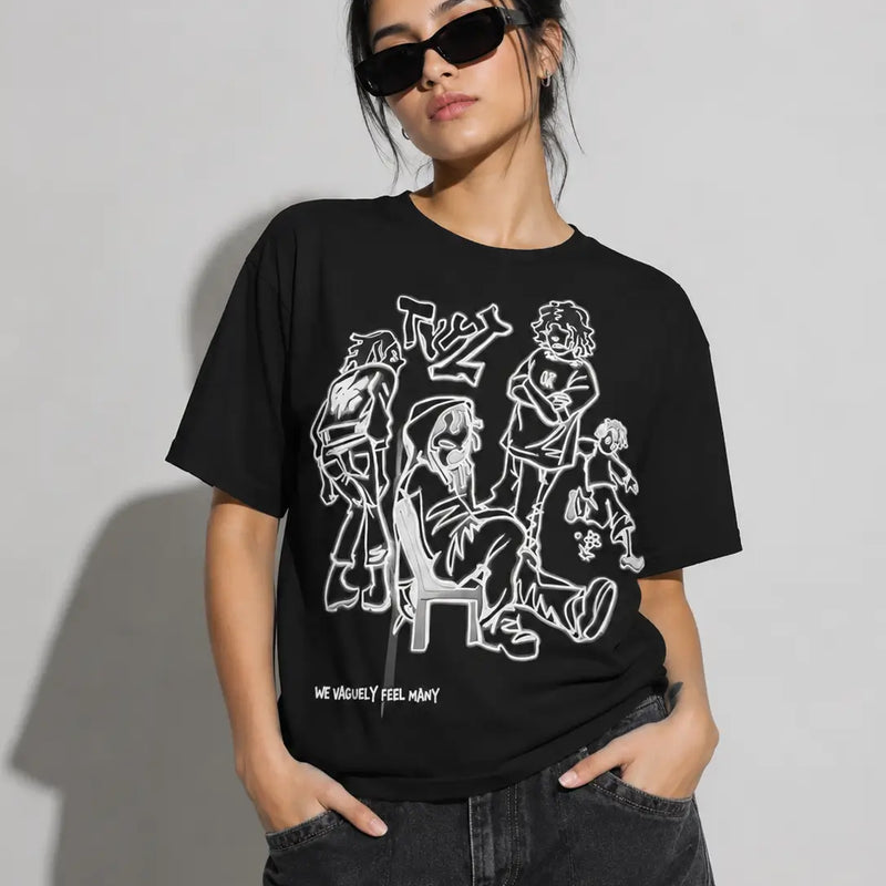 Y2K Graphic Regular Fit T-Shirt for Men & Women | Premium Cotton Streetwear Tee