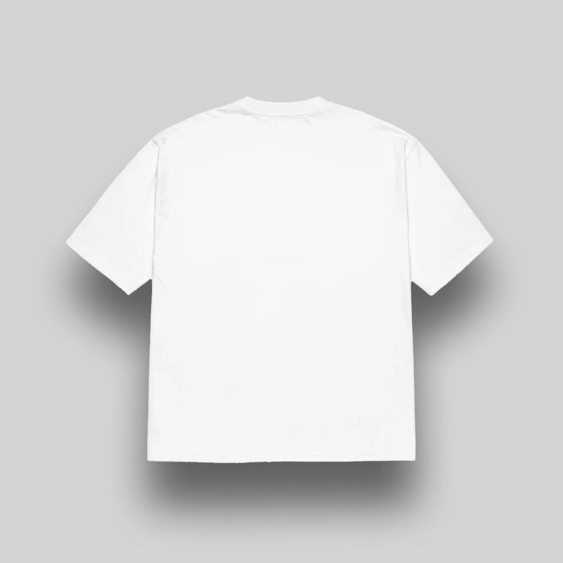 Men’s White Oversized Gaming Graphic T-Shirt – “It’s Just a Game” | physical by Acid House™ (formerly Zyra Drip)