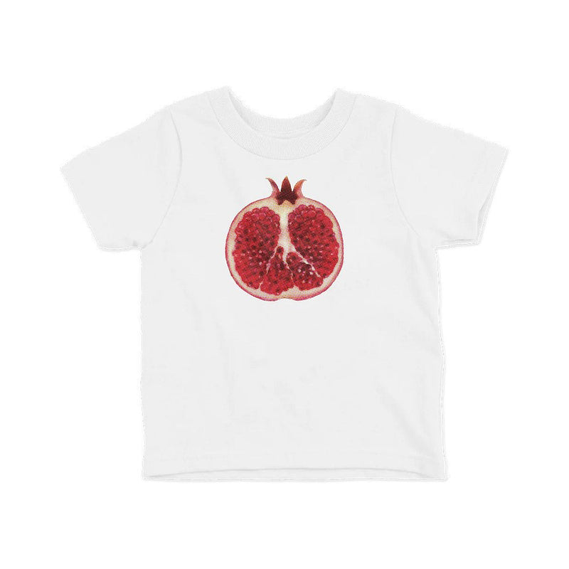 Pomegranate Print Baby Tee for Women | Crop Top Baby Tee | physical by Acid House™ (formerly Zyra Drip)