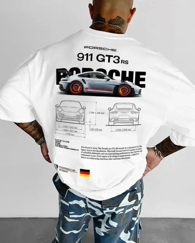 Porsche 911 GT3 RS Car Graphic T-Shirt for Gen Z | physical by Acid House™ (formerly Zyra Drip)