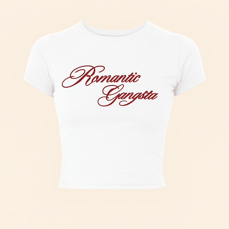 Romantic Gangsta Baby Tee for Women | Crop Top | physical by Acid House™ (formerly Zyra Drip)