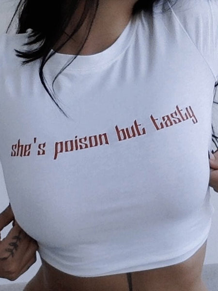 She Poison But Tasty Baby Tee | Crop Top | physical by Acid House™ (formerly Zyra Drip)