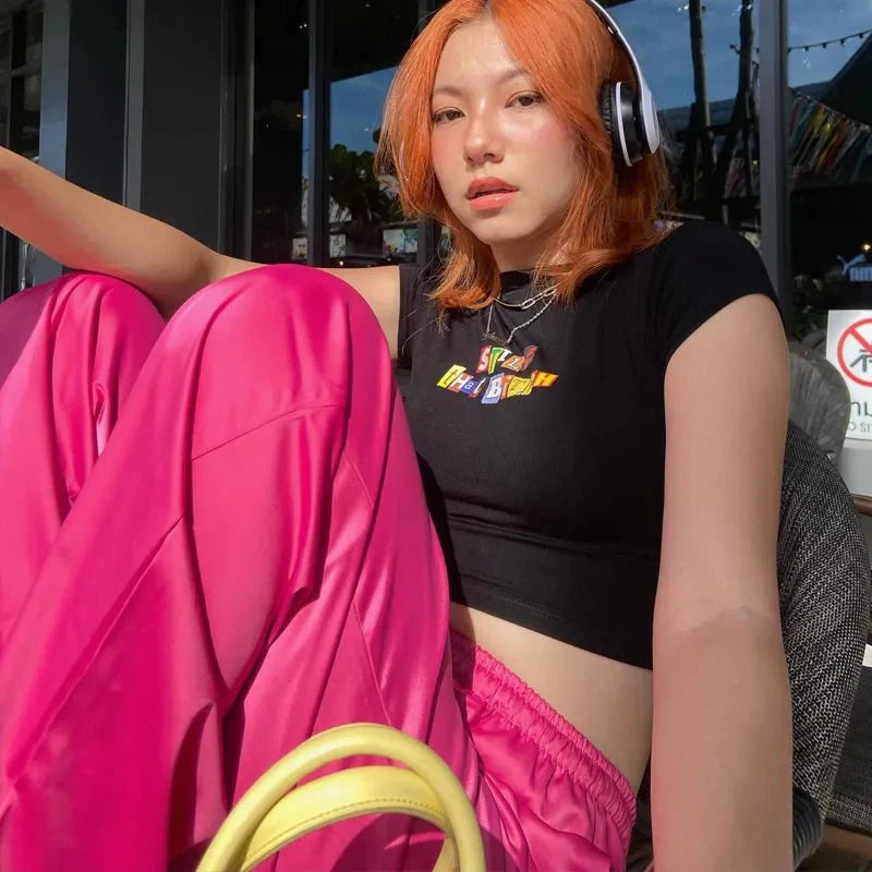Still That Bitch Baby Tee in Black – Crop Top for Baddies, BFFs & Main Characters | physical by Acid House™ (formerly Zyra Drip)