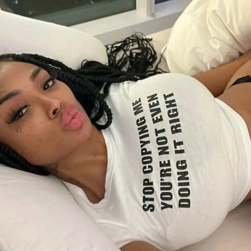 Stop Copying Me Baby Tee – For the Girls Who Get Imitated, Not Replaced | physical by Acid House™ (formerly Zyra Drip)