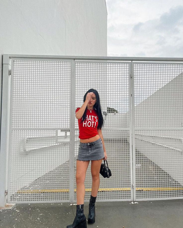 That’s Hot Graphic Baby Tee for Women – Y2K Aesthetic Crop Top | physical by Acid House™ (formerly Zyra Drip)