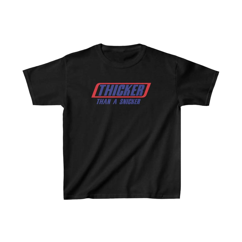 Thicker Than A Snicker Baby Tee | Crop Top (Black & White) | physical by Acid House™ (formerly Zyra Drip)