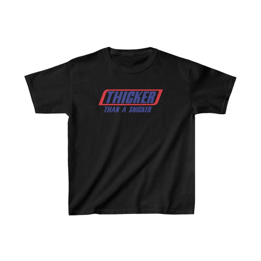 Thicker Than A Snicker Baby Tee | Crop Top (Black & White) | physical by Acid House™ (formerly Zyra Drip)