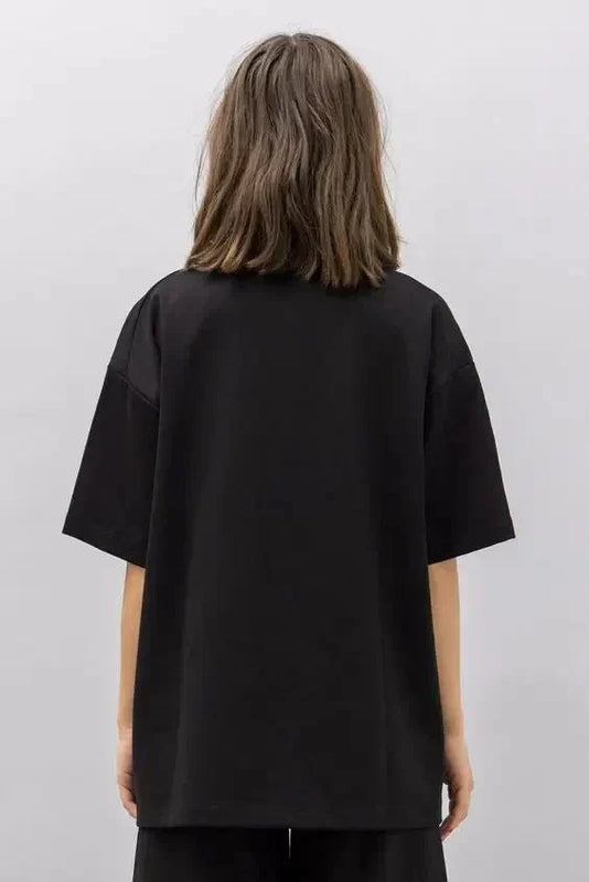 Your Basic Black Unisex Oversized T-shirt | Everyday Streetwear by Zyra Drip | physical by Acid House™ (formerly Zyra Drip)