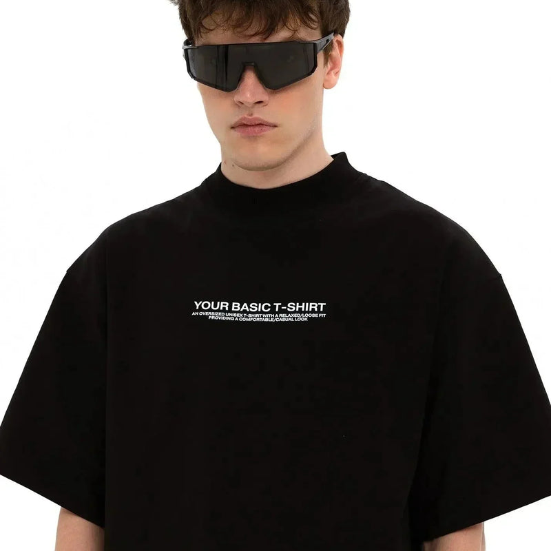 Your Basic Black Unisex Oversized T-shirt | Everyday Streetwear by Zyra Drip | physical by Acid House™ (formerly Zyra Drip)